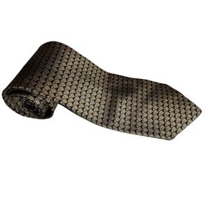 Jos. A. Bank Gold and Blue Silk Neck Tie Long and Broad